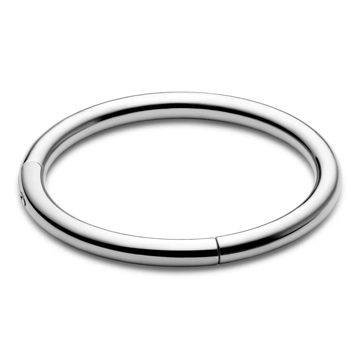 10 mm srebrzysty piercing kółko z tytanu