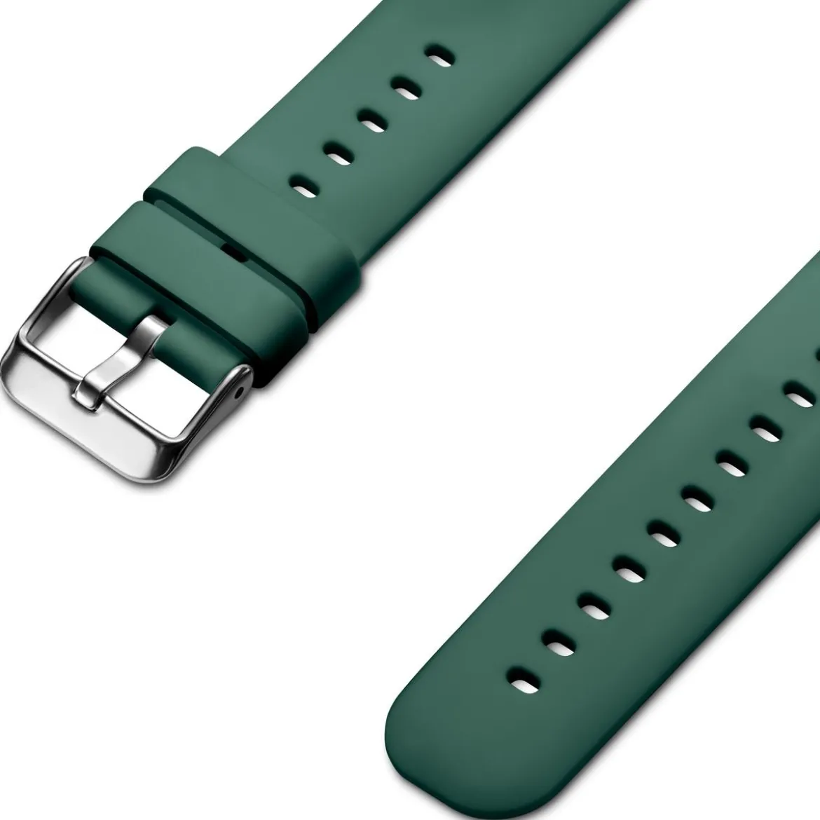 22mm zielony silikonowy pasek do zegarka Surge – szybka wymiana