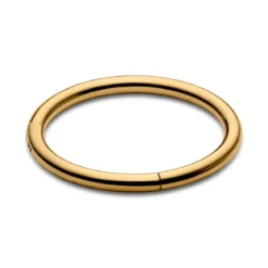 8 mm złocisty piercing kółko