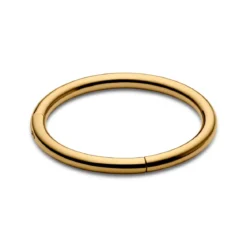 7 mm złocisty piercing kółko