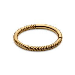 8 mm złocisty piercing kółko drut ze stali nierdzewnej