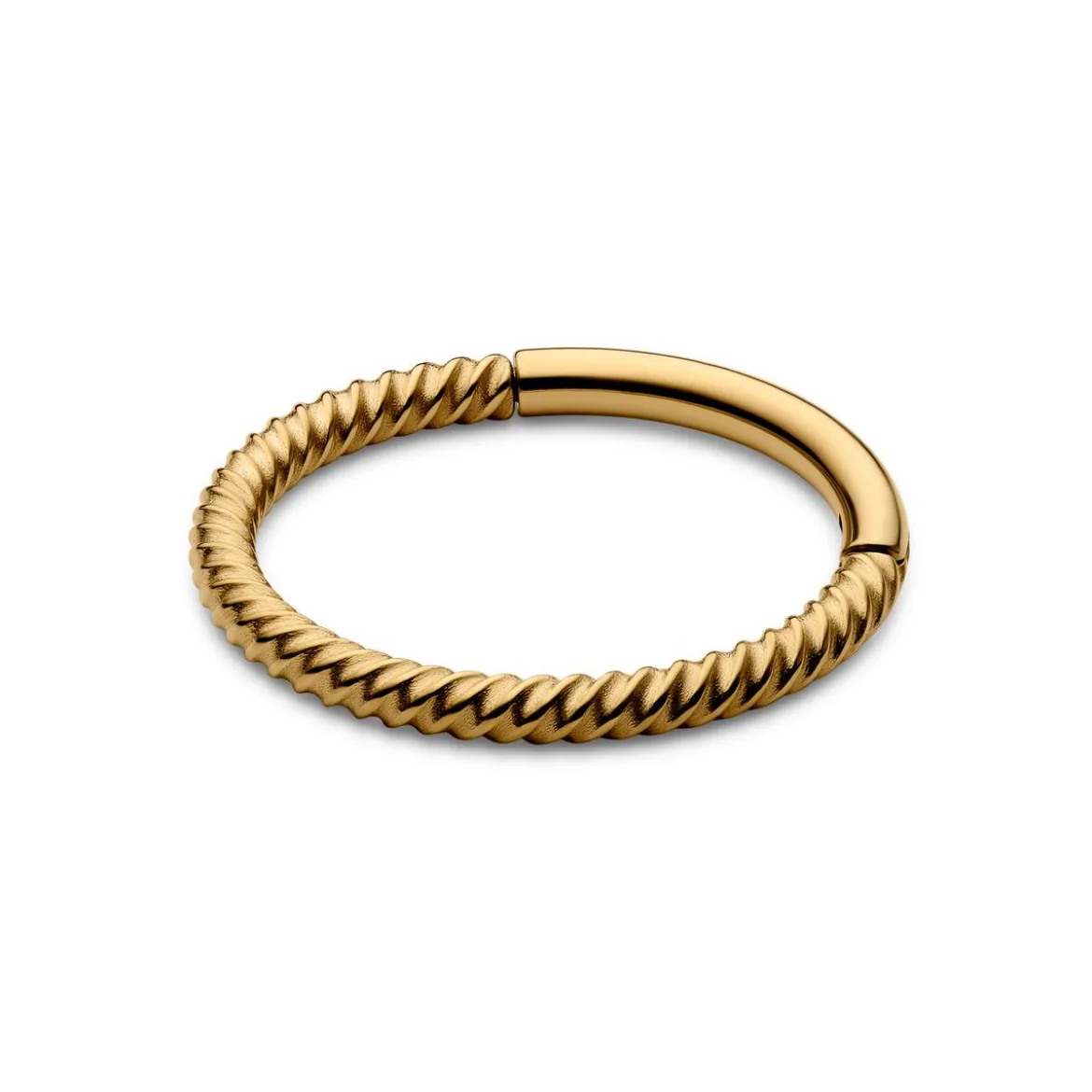 8 mm złocisty piercing kółko drut ze stali nierdzewnej