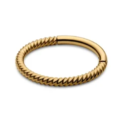 10 mm złocisty piercing kółko drut ze stali nierdzewnej
