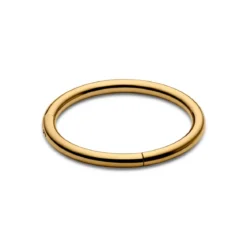 6 mm złocisty piercing kółko z tytanu