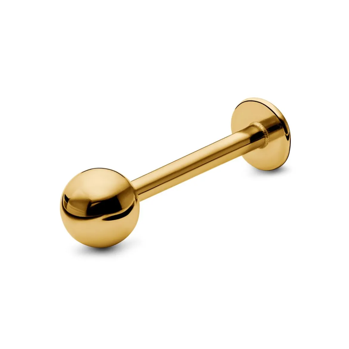 6 mm złocisty wkręt labret z kulką ze stali chirurgicznej