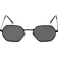 Modne czarno-czarne okulary przeciwsłoneczne