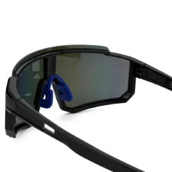 Momentum | Czarno-pomarańczowe sportowe okulary przeciwsłoneczne wraparound