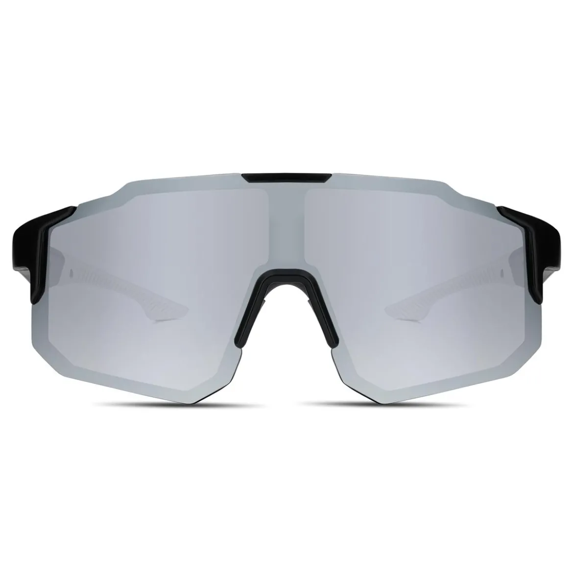 Momentum | Czarno-szare sportowe okulary przeciwsłoneczne wraparound