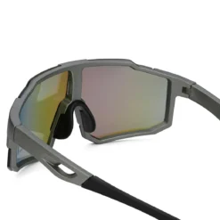 Momentum | Czarno-zielone sportowe okulary przeciwsłoneczne wraparound