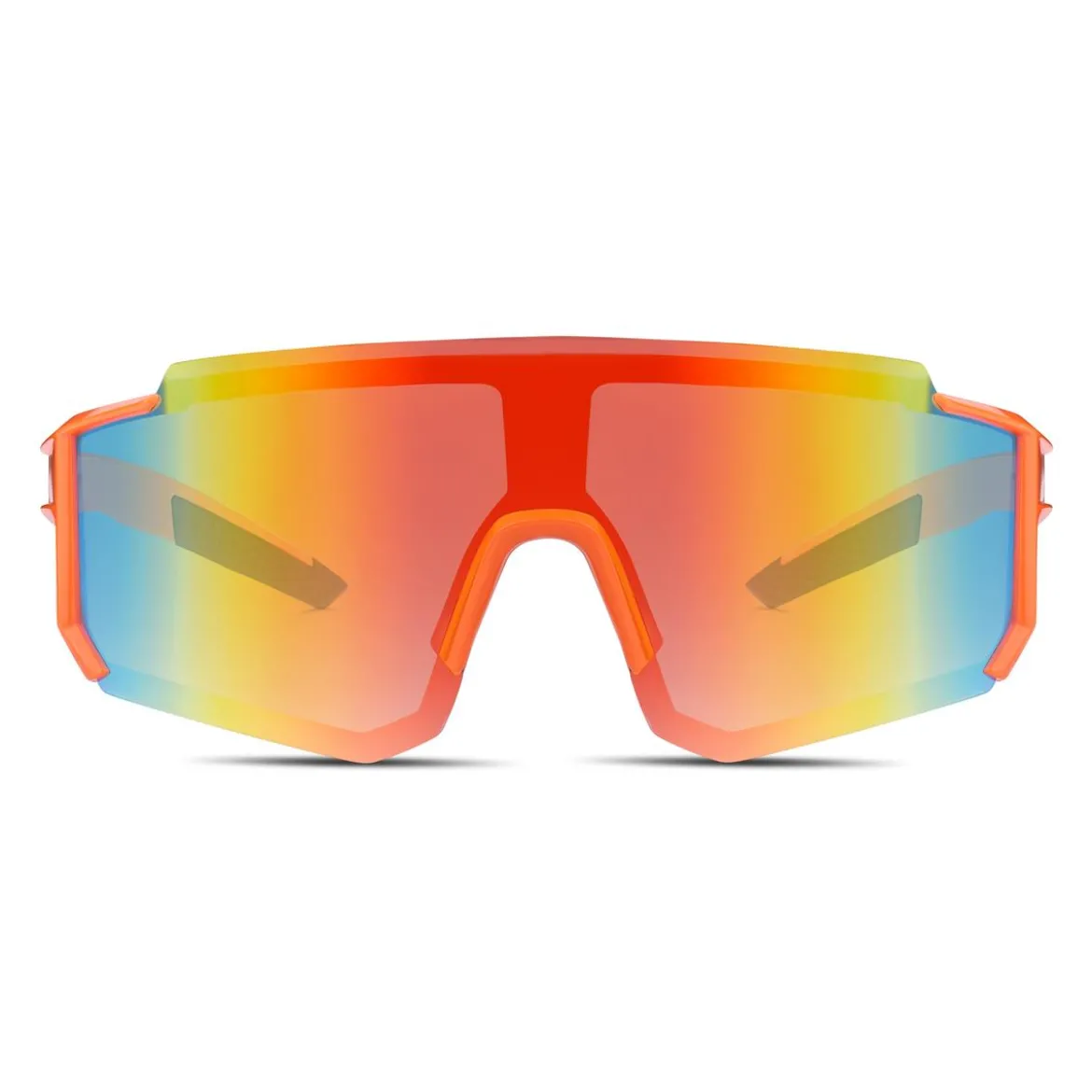 Momentum | Pomarańczowe sportowe okulary przeciwsłoneczne wraparound