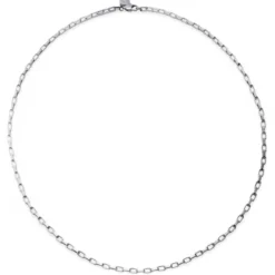 New Classics | 3 mm naszyjnik typu cable ze stali nierdzewnej w srebrnym kolorze