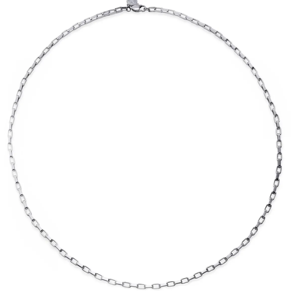New Classics | 3 mm naszyjnik typu cable ze stali nierdzewnej w srebrnym kolorze