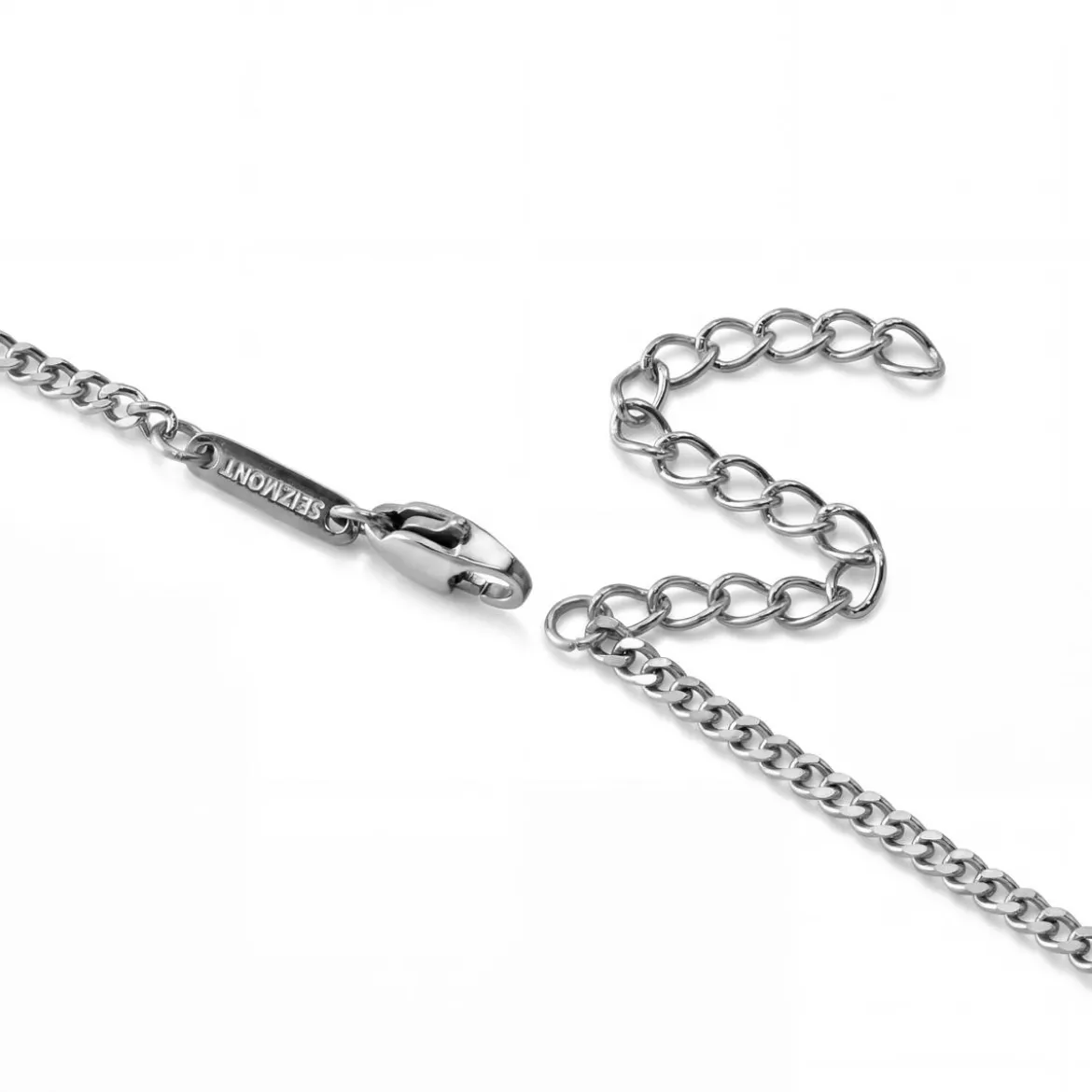 New Classics | 2 mm naszyjnik z krzyżykiem typu curb ze srebra próby 925