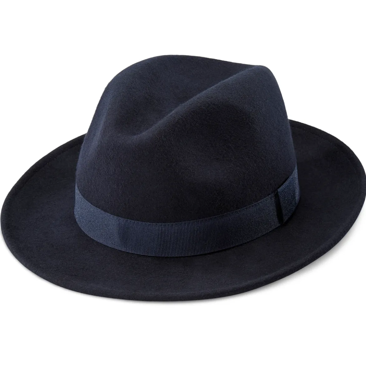 Niebieski wełniany kapelusz fedora Alessandria Fido