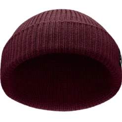 Nordic | Bordowa czapka beanie rybacka z poliestru