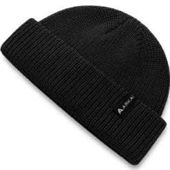 Nordic | Czarna rybacka czapka beanie z poliestru