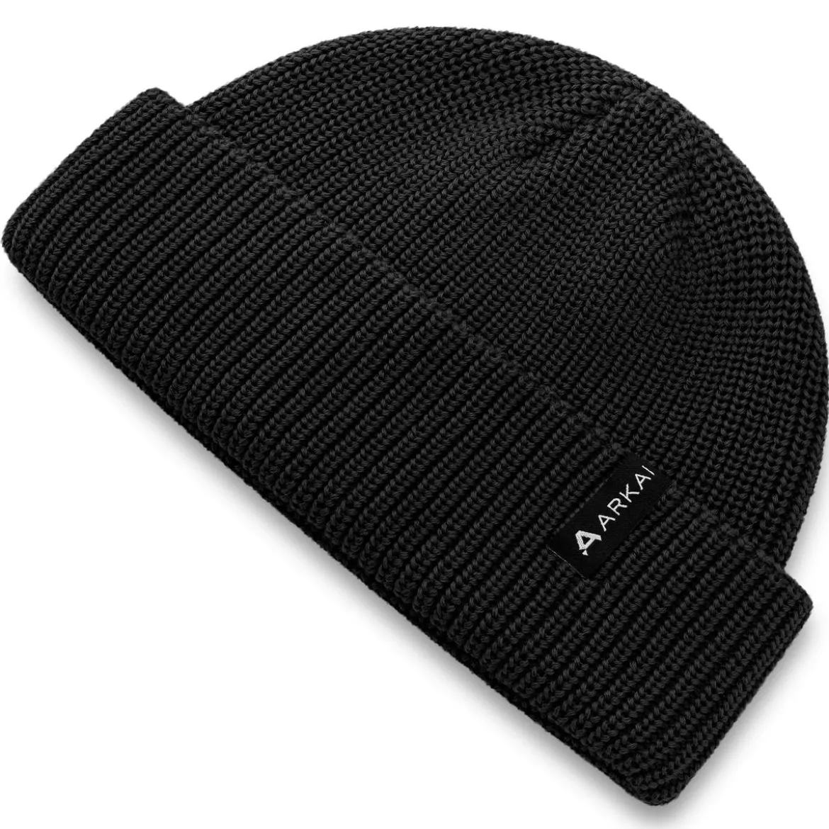 Nordic | Czarna rybacka czapka beanie z poliestru