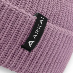 Nordic | Fioletowa czapka beanie rybacka z poliestru