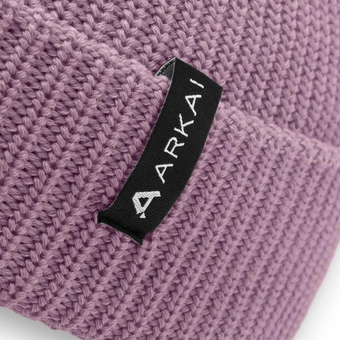 Nordic | Fioletowa czapka beanie rybacka z poliestru