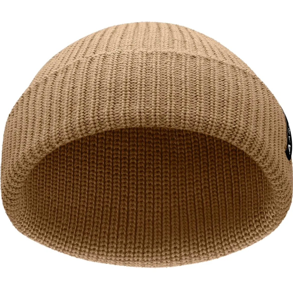Nordic | Piaskowa czapka beanie rybacka z poliestru