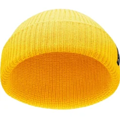 Nordic | Żółta czapka beanie rybacka z poliestru