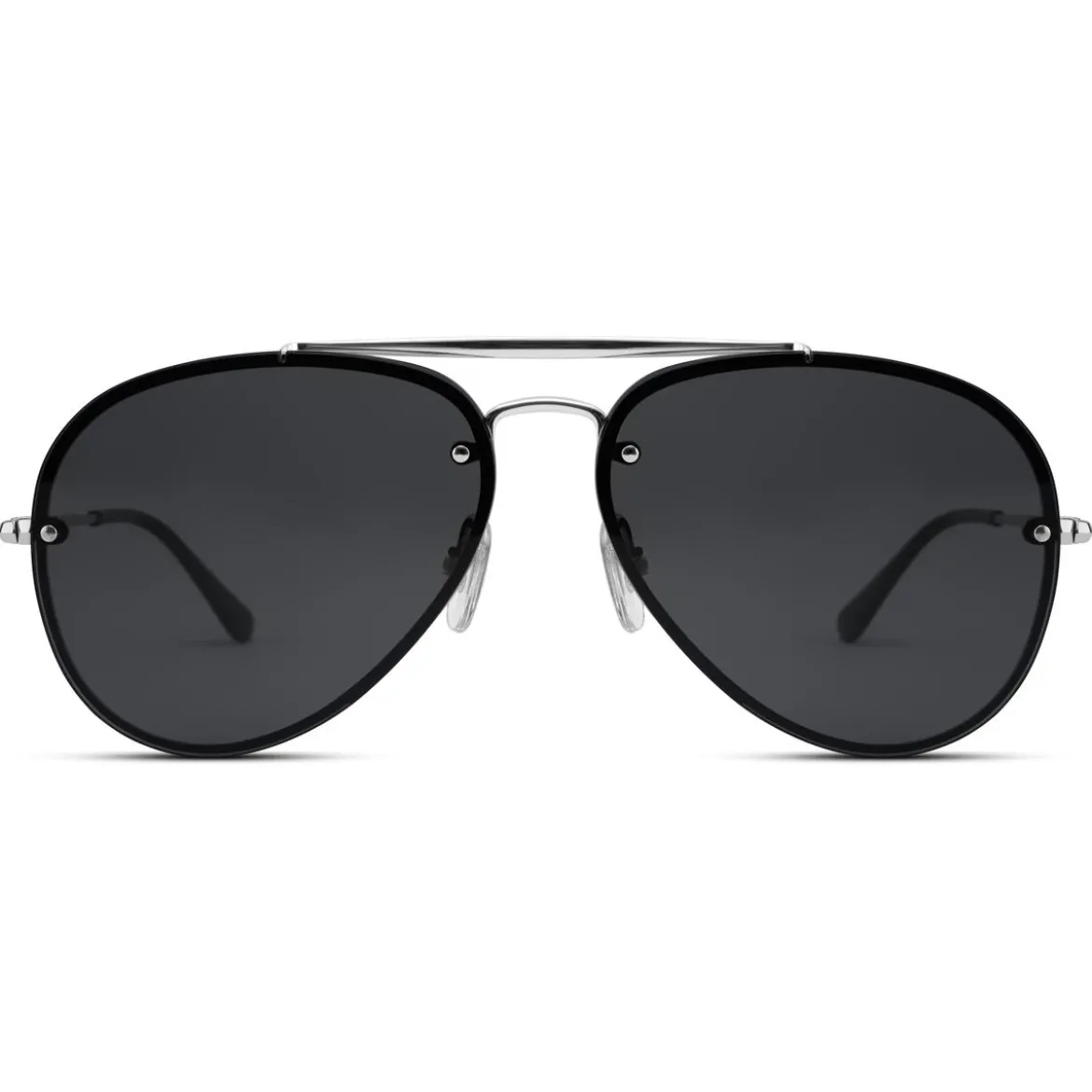 Occasus | Czarne gradientowe okulary przeciwsłoneczne aviator
