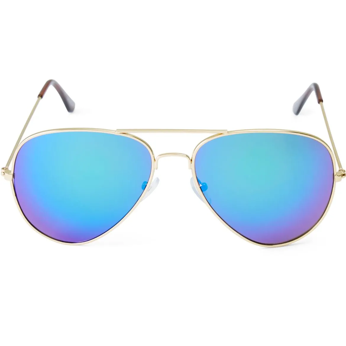 Okulary przeciwsłoneczne w złoto-ciemnoopalizującym tonie aviator