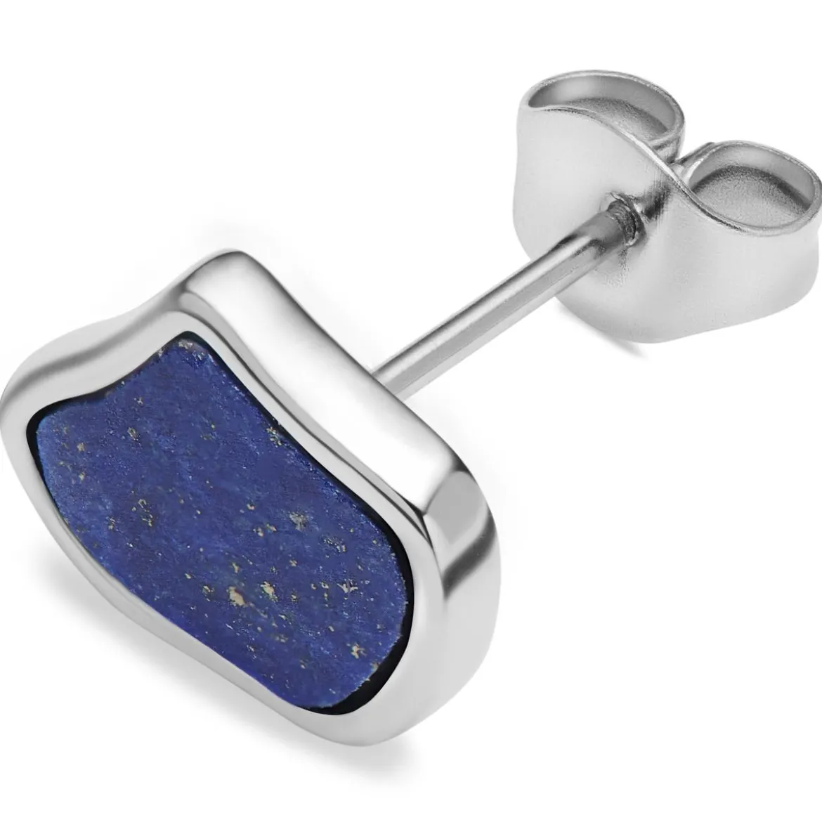 Orphic | Kolczyk wkręt z 2 mm lapis lazuli
