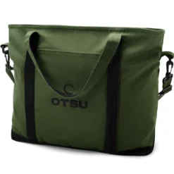 Otsu – Duża khaki torba tote z zamkiem