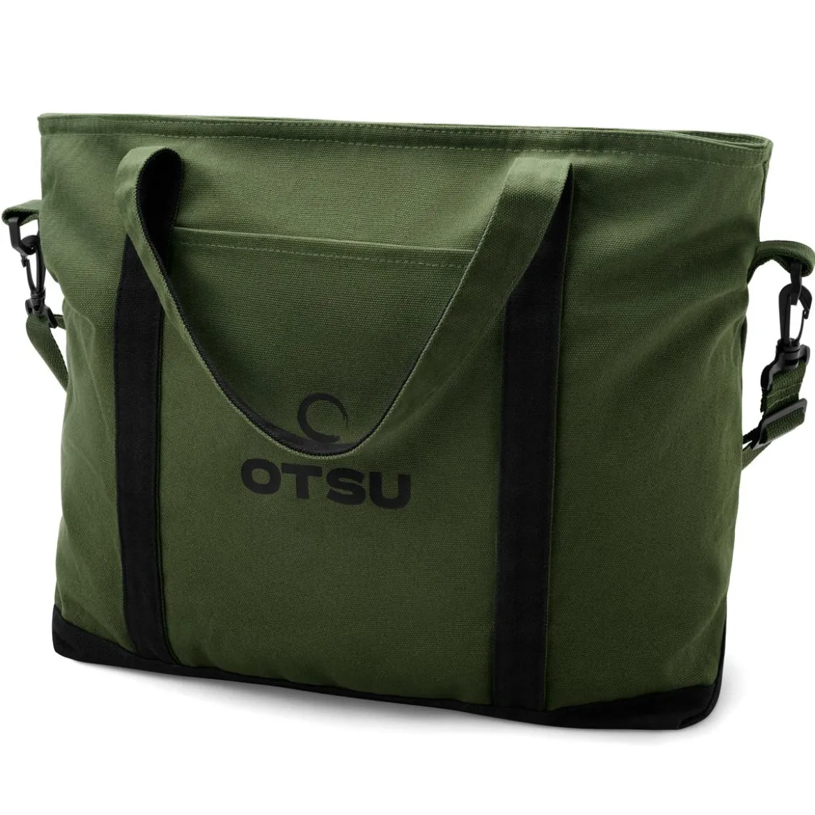 Otsu – Duża khaki torba tote z zamkiem