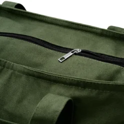 Otsu – Duża khaki torba tote z zamkiem