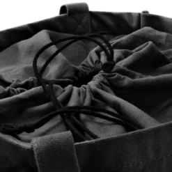 Otsu – Średnia czarna torba tote z bawełny