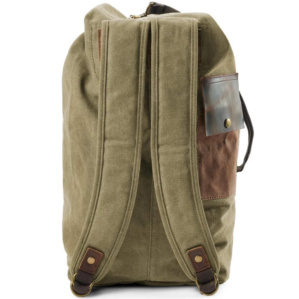 Płócienny Plecak Vintage W Kolorze Army Green