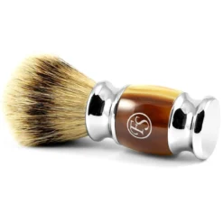 Pędzel do golenia Finest Badger z imitacji rogu
