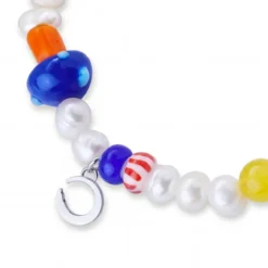 Pearlmania | Crystal Bloom wielobarwny zestaw bransoletek z pereł słodkowodnych i szklanych koralików