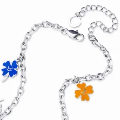 Pearlmania | Lucky Clover naszyjnik ze stali nierdzewnej