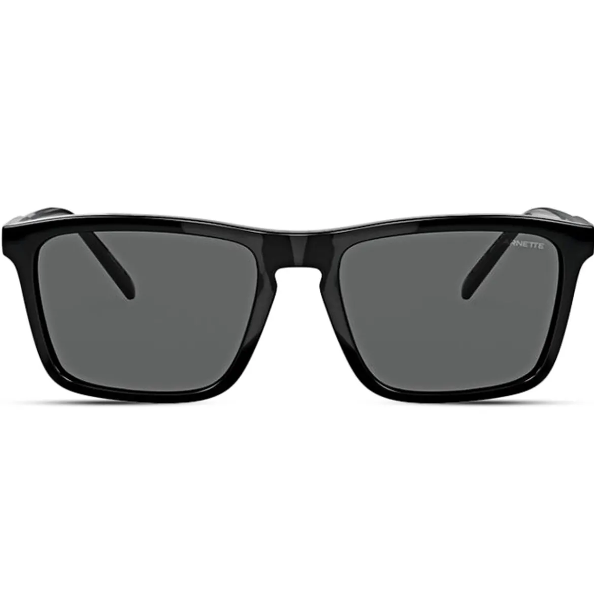 Polaryzacyjne czarne okulary przeciwsłoneczne w rogowej oprawce | Arnette 0AN4283