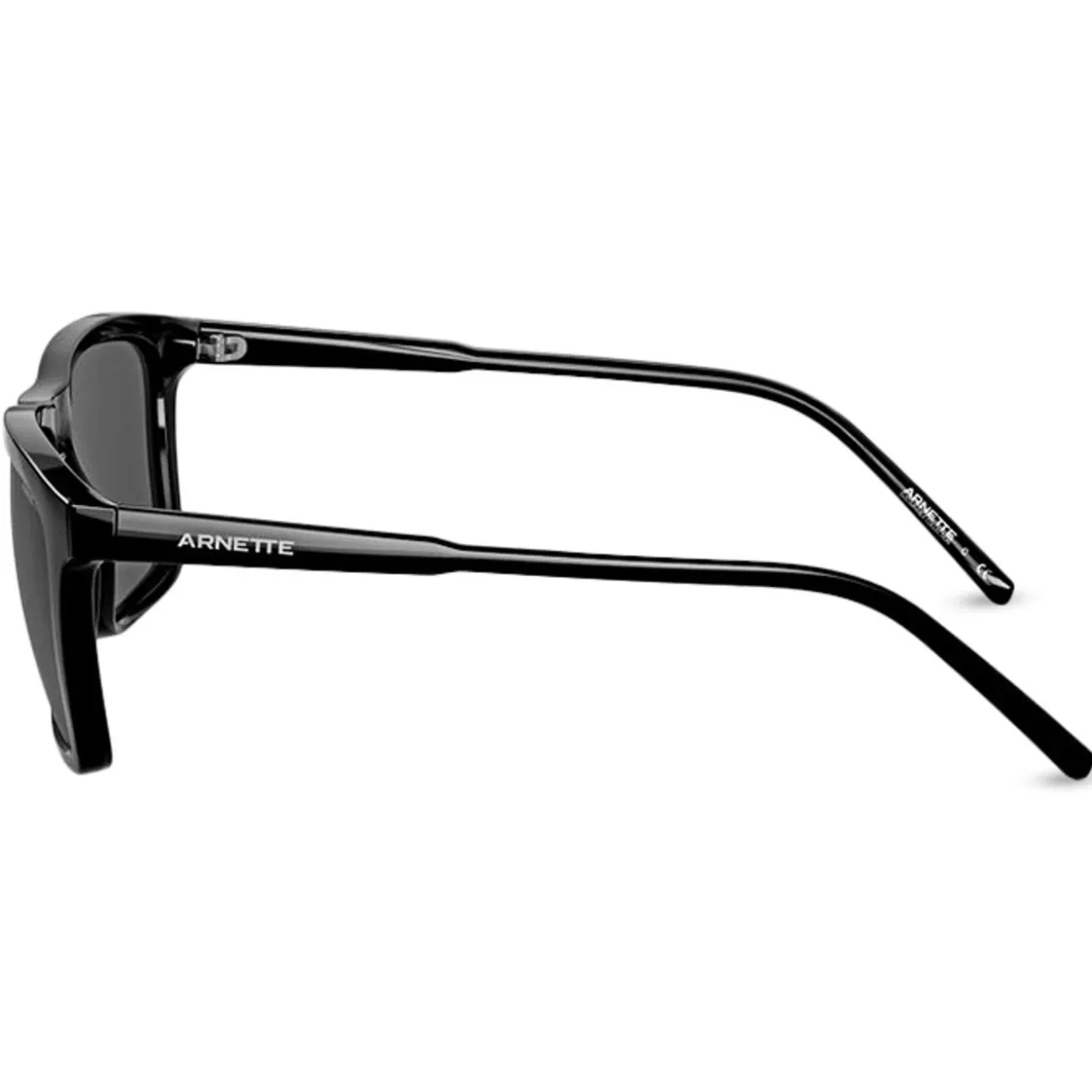 Polaryzacyjne czarne okulary przeciwsłoneczne w rogowej oprawce | Arnette 0AN4283
