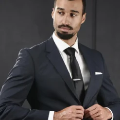 Polerowana krótka spinka do krawata ze stali nierdzewnej