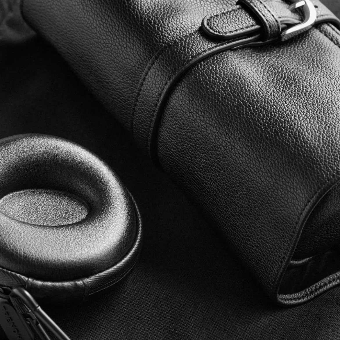 Prezentowy zestaw podróżny deluxe | Czarna skóra i płótno