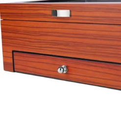 Pudełko na zegarki i biżuterię z zebrawood - 8 zegarków