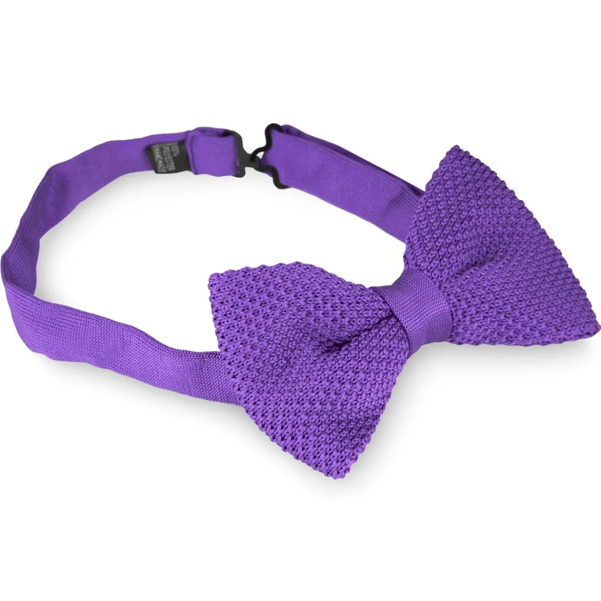 Purpurowa dzianinowa muszka