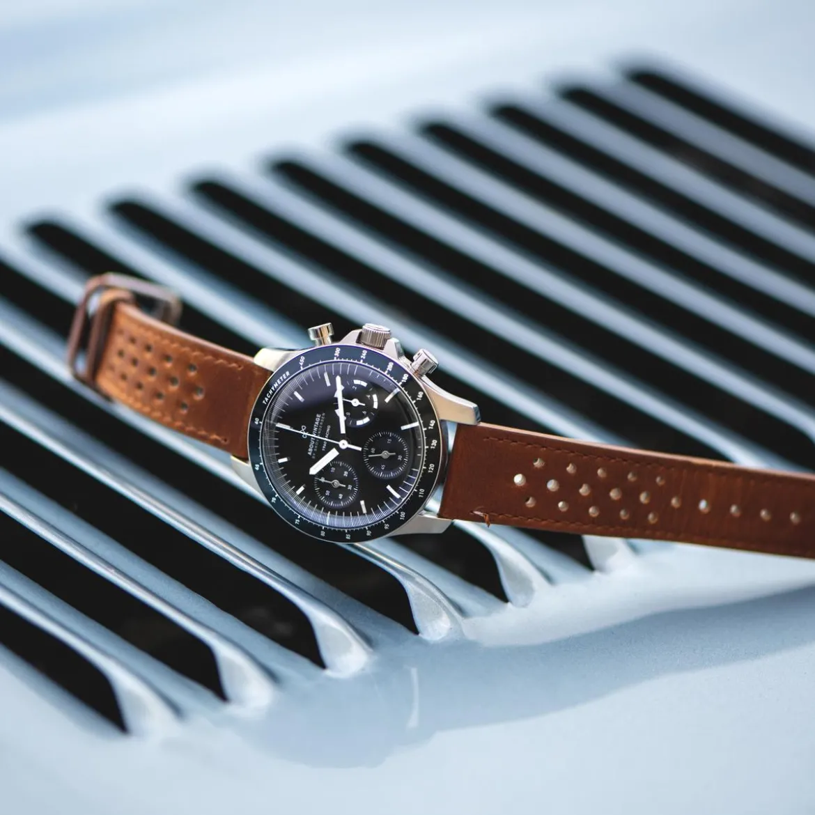 1960 Racing Chronograph | Stal chirurgiczna & głęboki niebieski