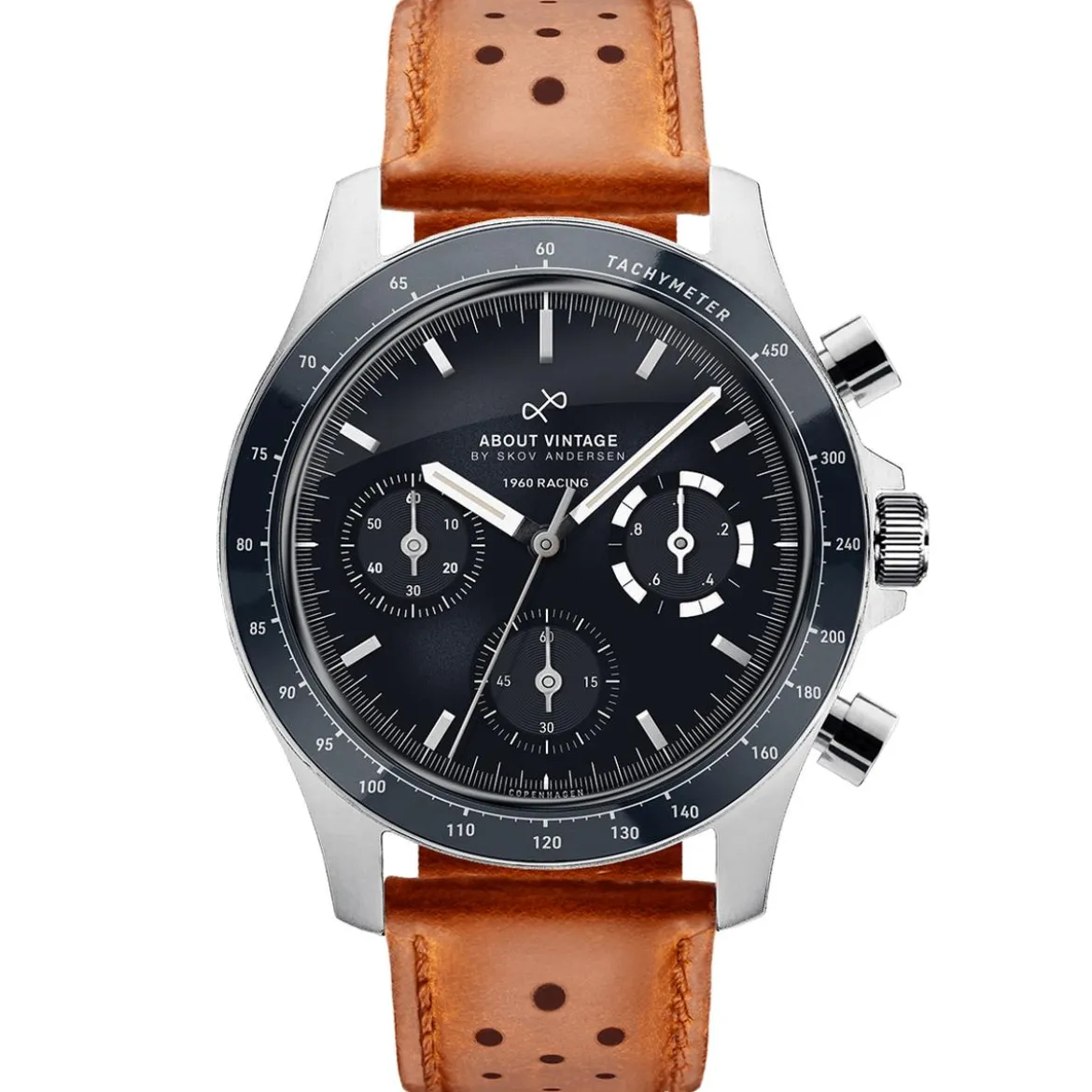 1960 Racing Chronograph | Stal chirurgiczna & głęboki niebieski