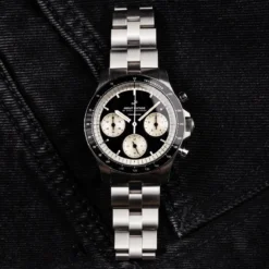 1960 Racing Chronograph | Stal chirurgiczna, czarny i złamana biel