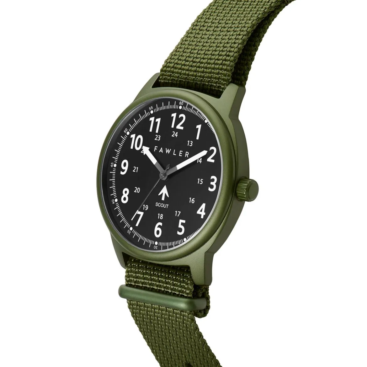Scout | Zielony zegarek wojskowy Nato