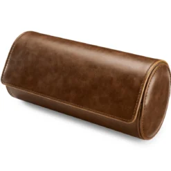 Skórzana rolka vintage na trzy zegarki