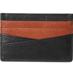 Skórzane czarne etui na karty RFID Lacey