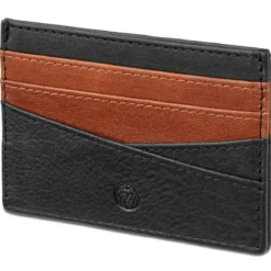 Skórzane czarne etui na karty RFID Lacey