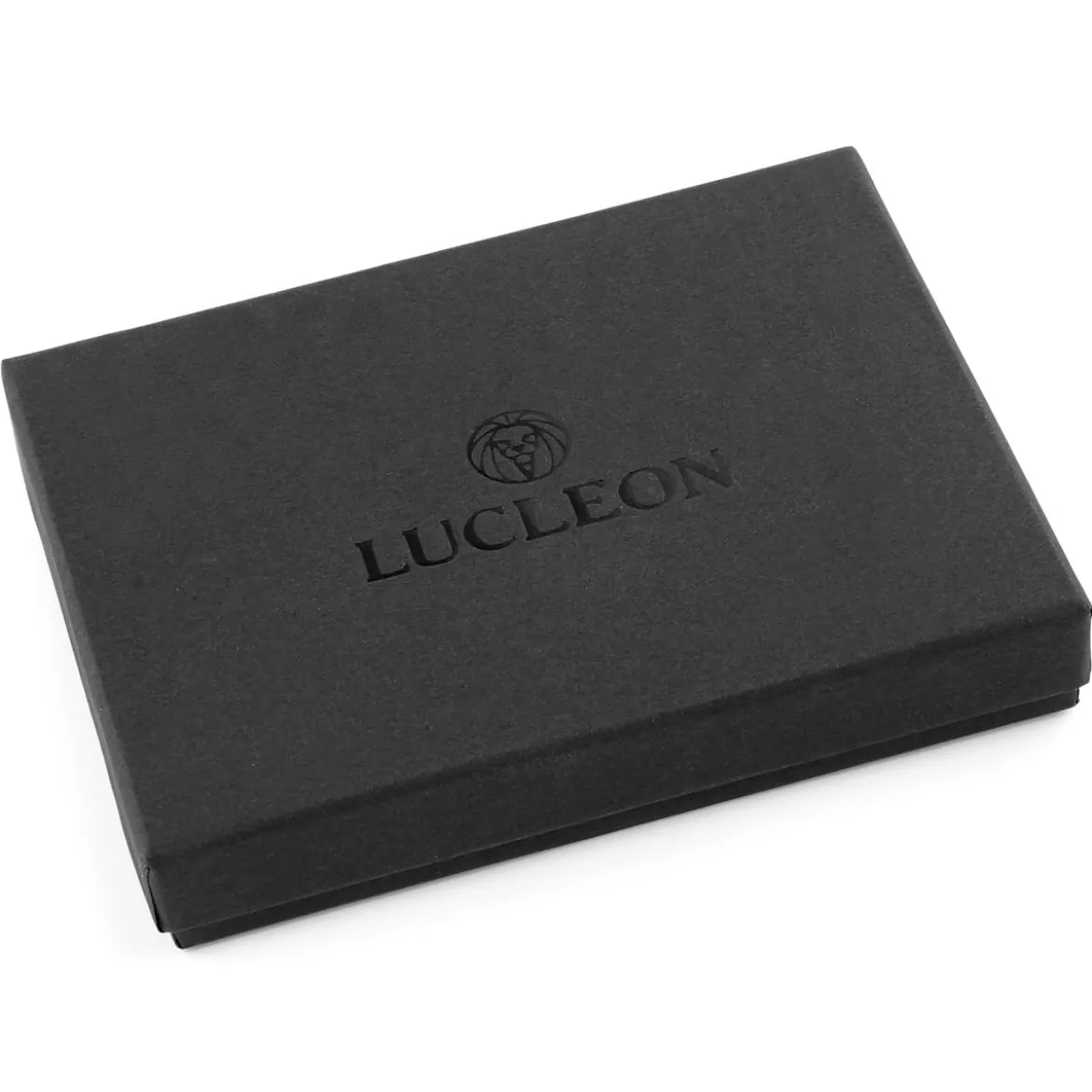 Skórzane czarne etui na karty RFID Lacey